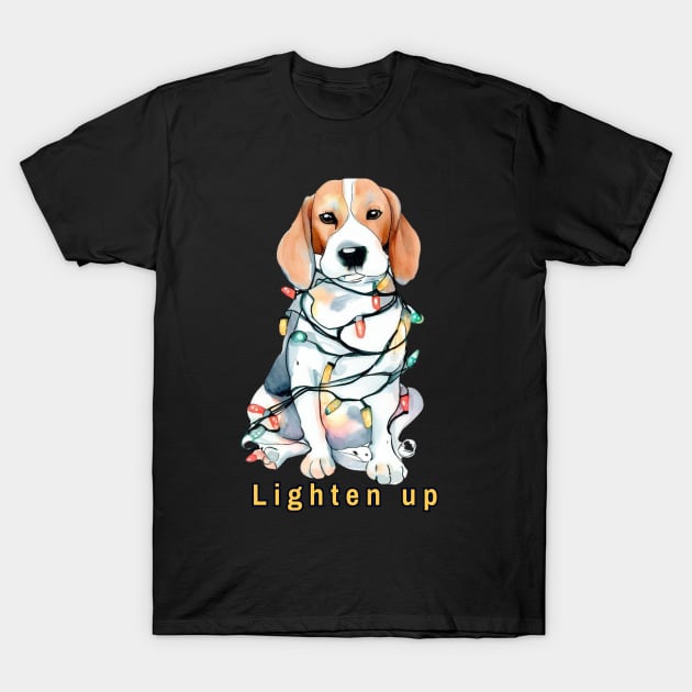 Lighten up Beagle T-Shirt by ZogDog Pro